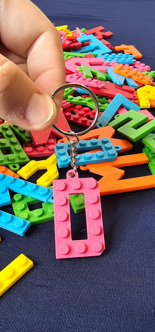 Letter Block Toy Keychain