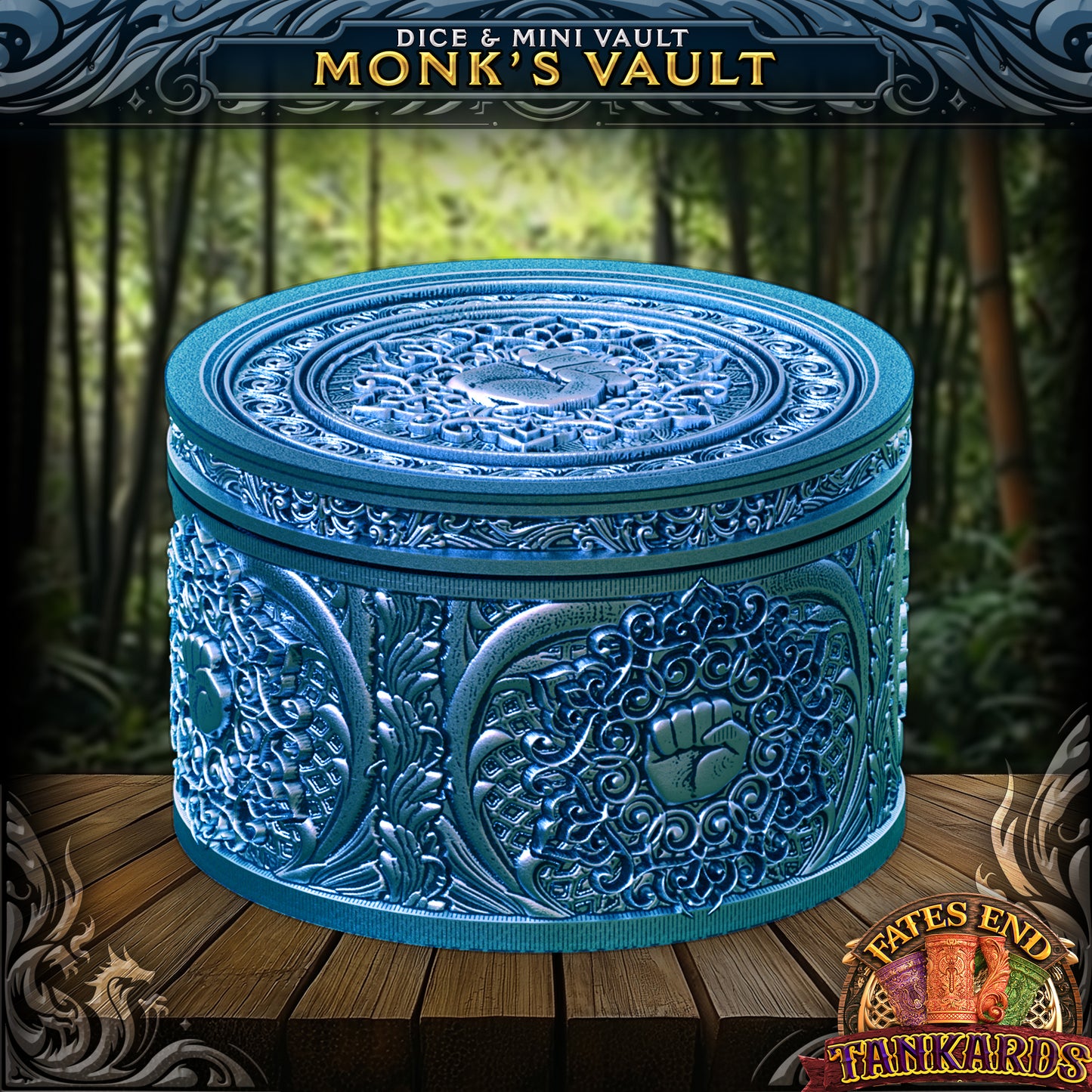 12oz Class Tankard Dice Tower with Optional Matching Dice Vault