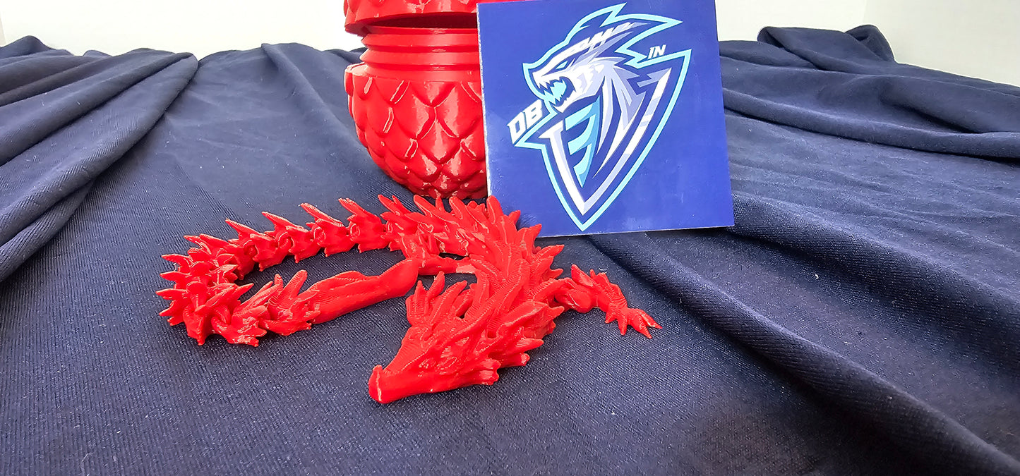 Scaled Dragon Egg with Water Dragon