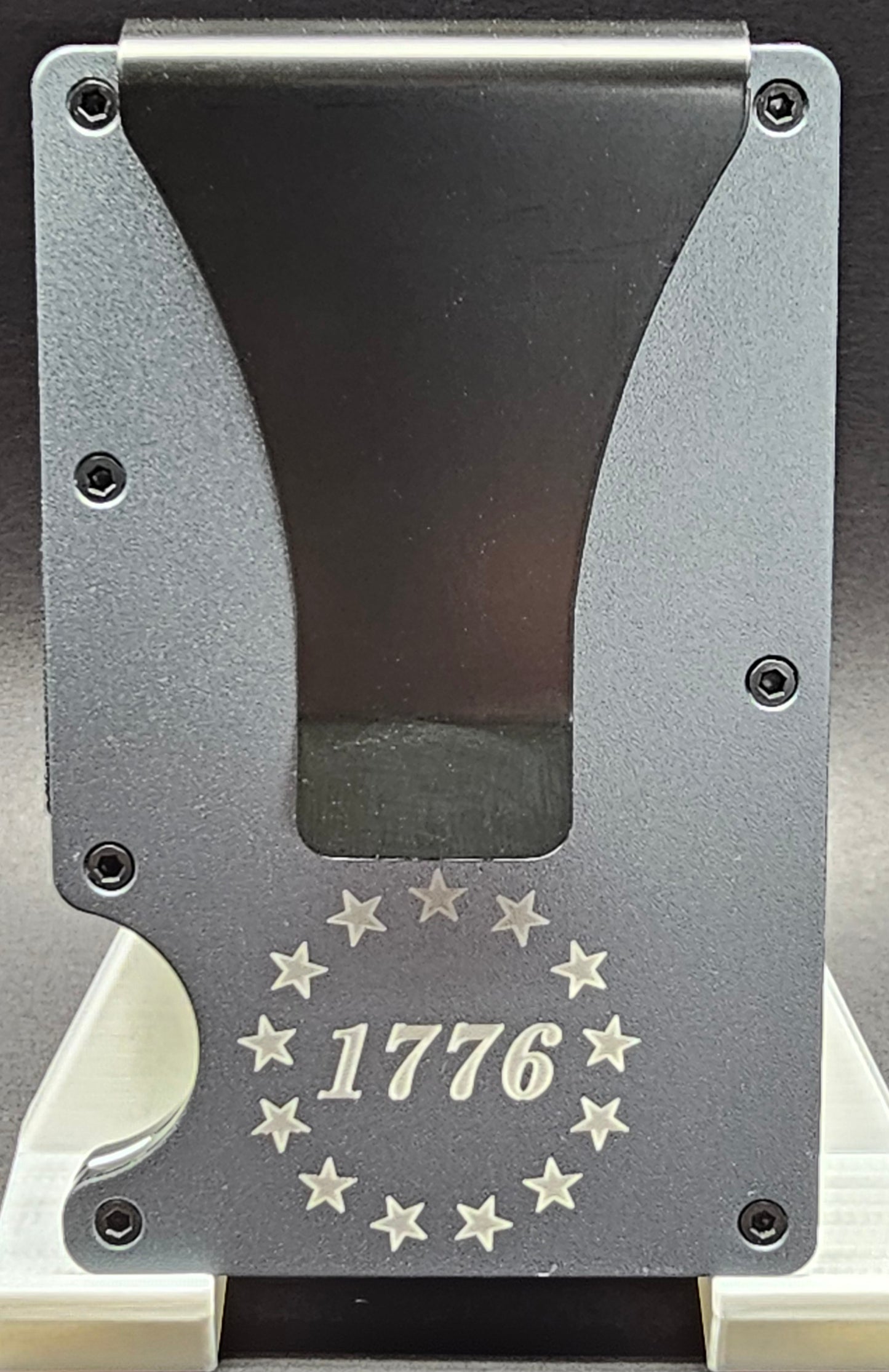 Laser Engraved RFID Blocking Aluminum Wallet