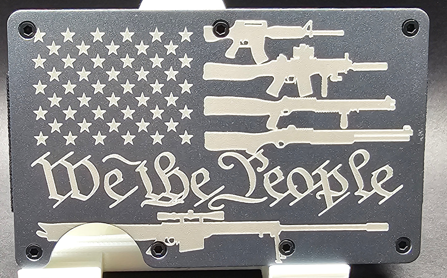 Laser Engraved RFID Blocking Aluminum Wallet