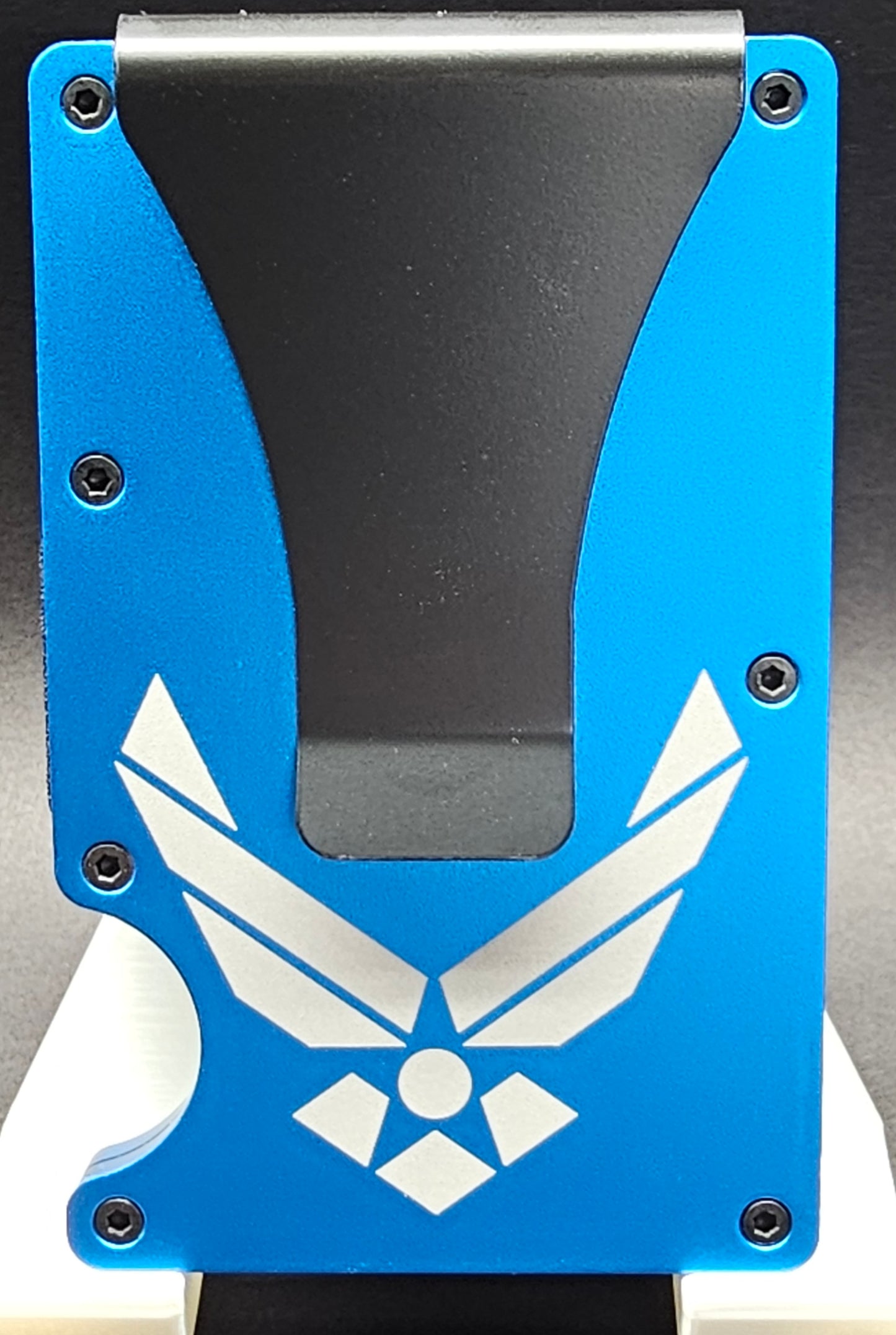 Laser Engraved RFID Blocking Aluminum Wallet